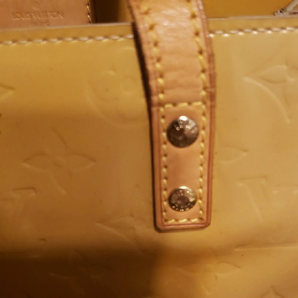 Louis Vuitton Mustard Yellow Embossed Tote - Picture 8 of 12